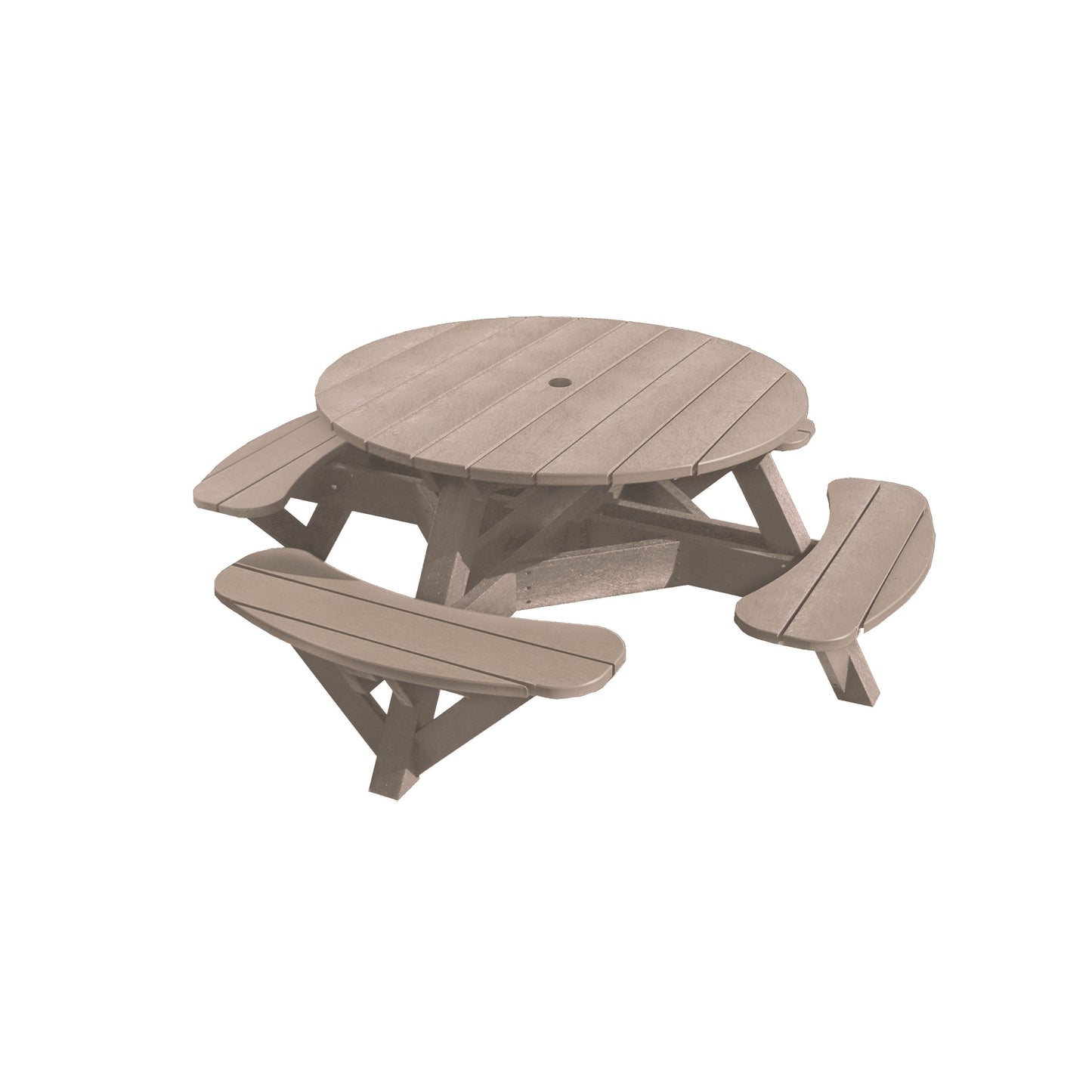 C.R. Plastics | 51" Round Picnic Table - Mazdak Leisure