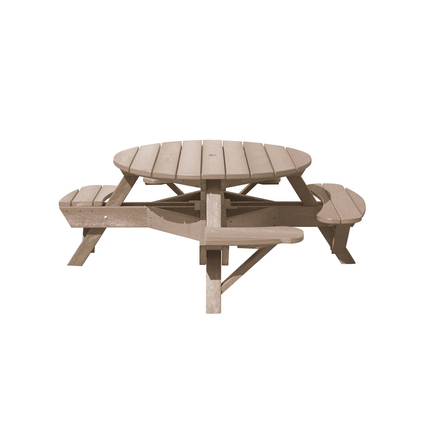 C.R. Plastics | 51" Round Picnic Table - Wheelchair Accessible