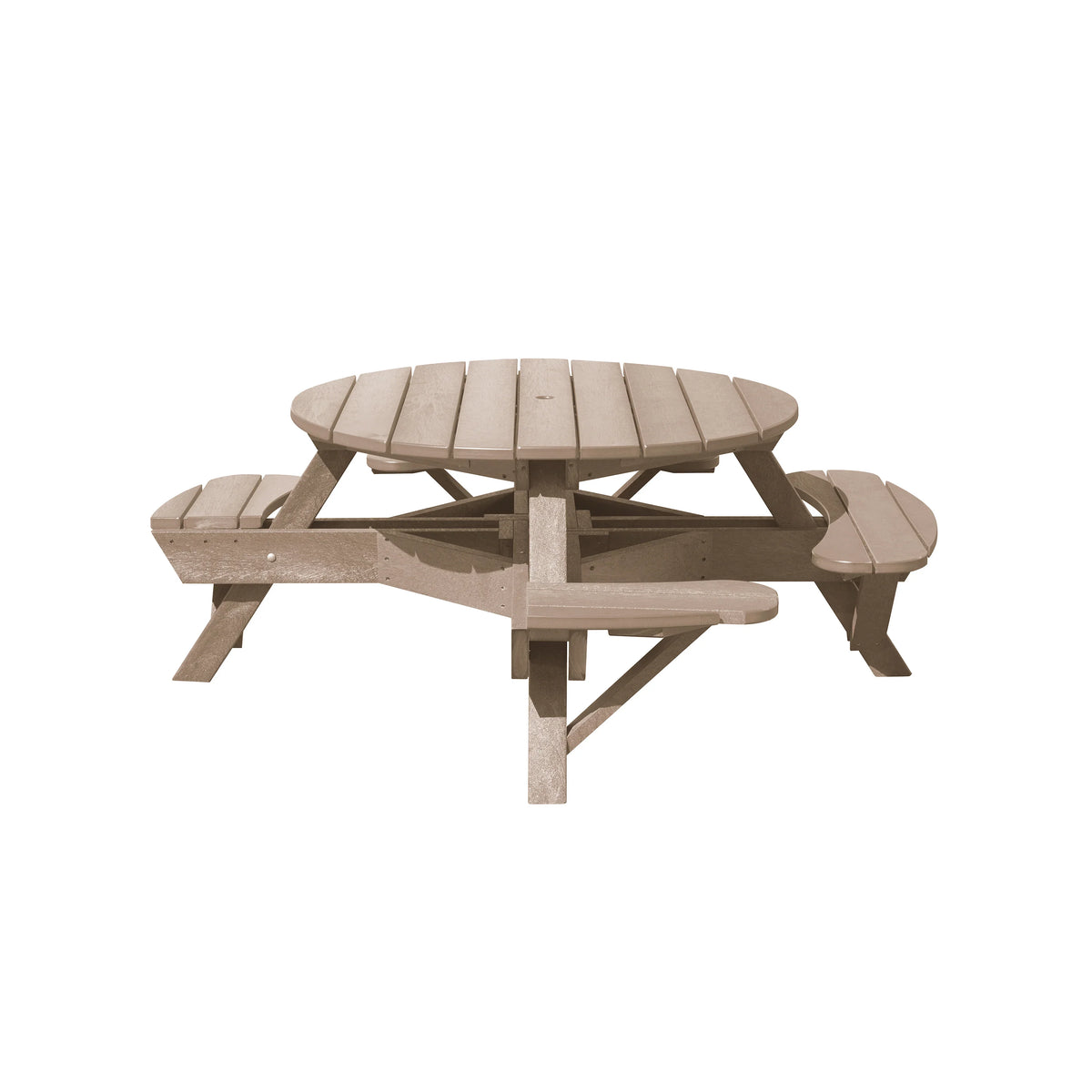 C.R. Plastics | 51" Round Picnic Table - Wheelchair Accessible - Mazdak Leisure