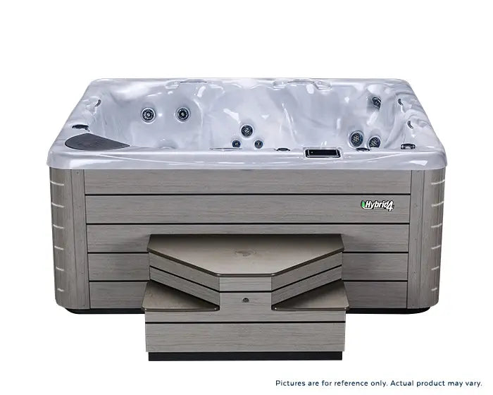 front view of a beachcomber 720 hot tub