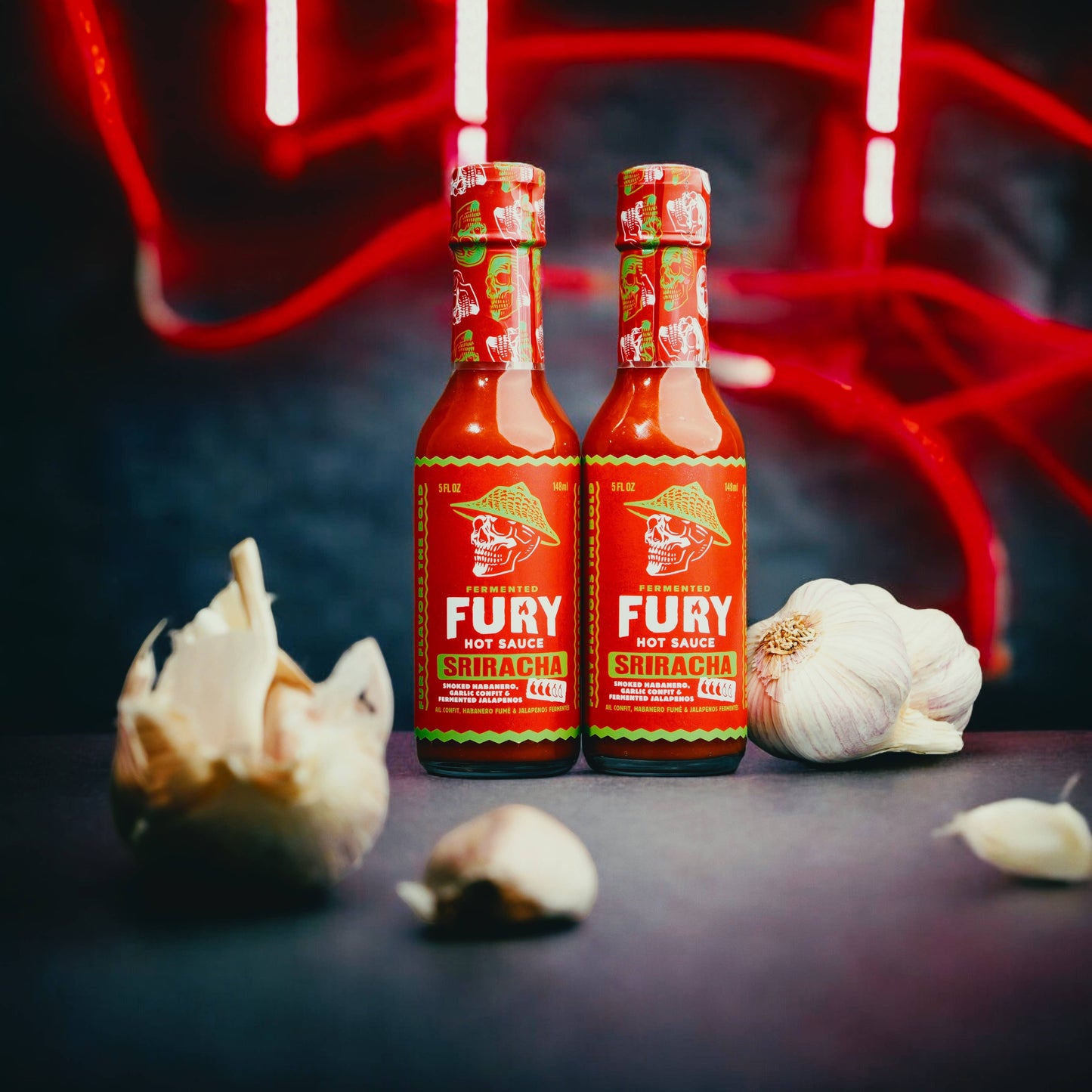 Fury | Sriracha - Jalapeno Garlic Hot Sauce - Mazdak Leisure