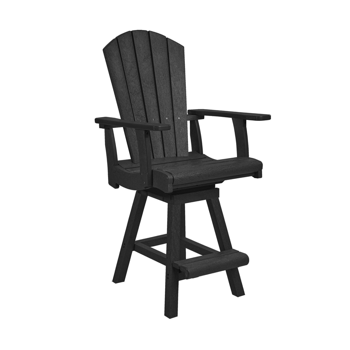 C.R. Plastics | Swivel Classic Counter Arm Chair