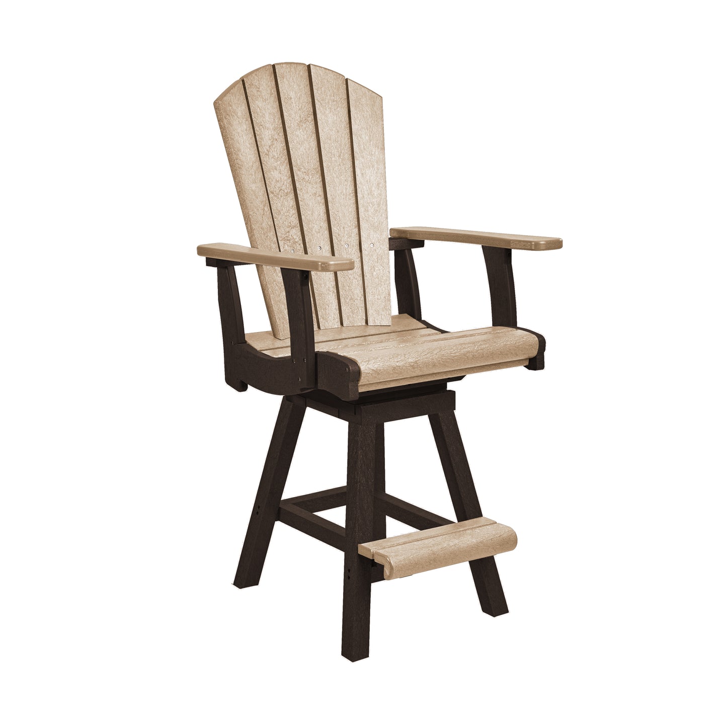 C.R. Plastics | Swivel Classic Counter Arm Chair