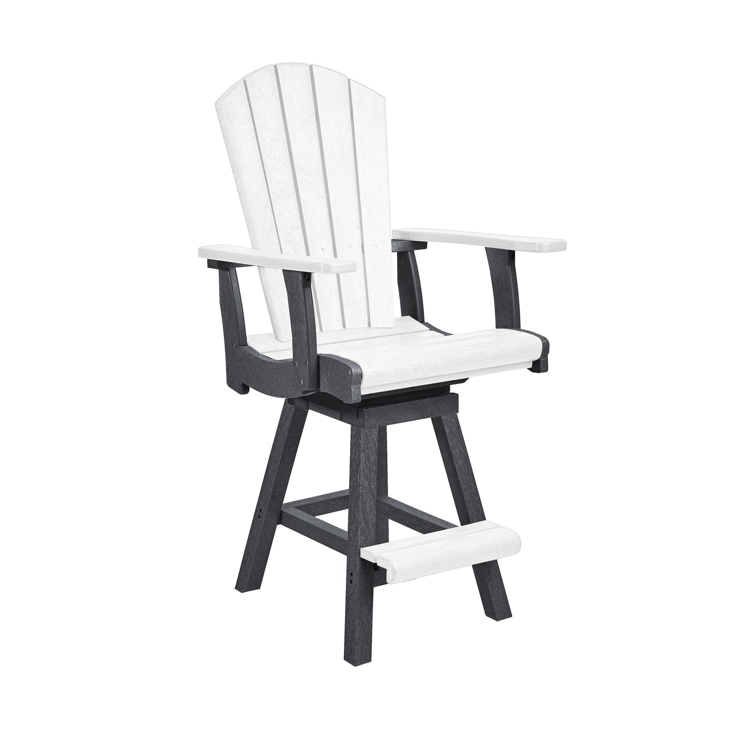 C.R. Plastics | Swivel Classic Counter Arm Chair