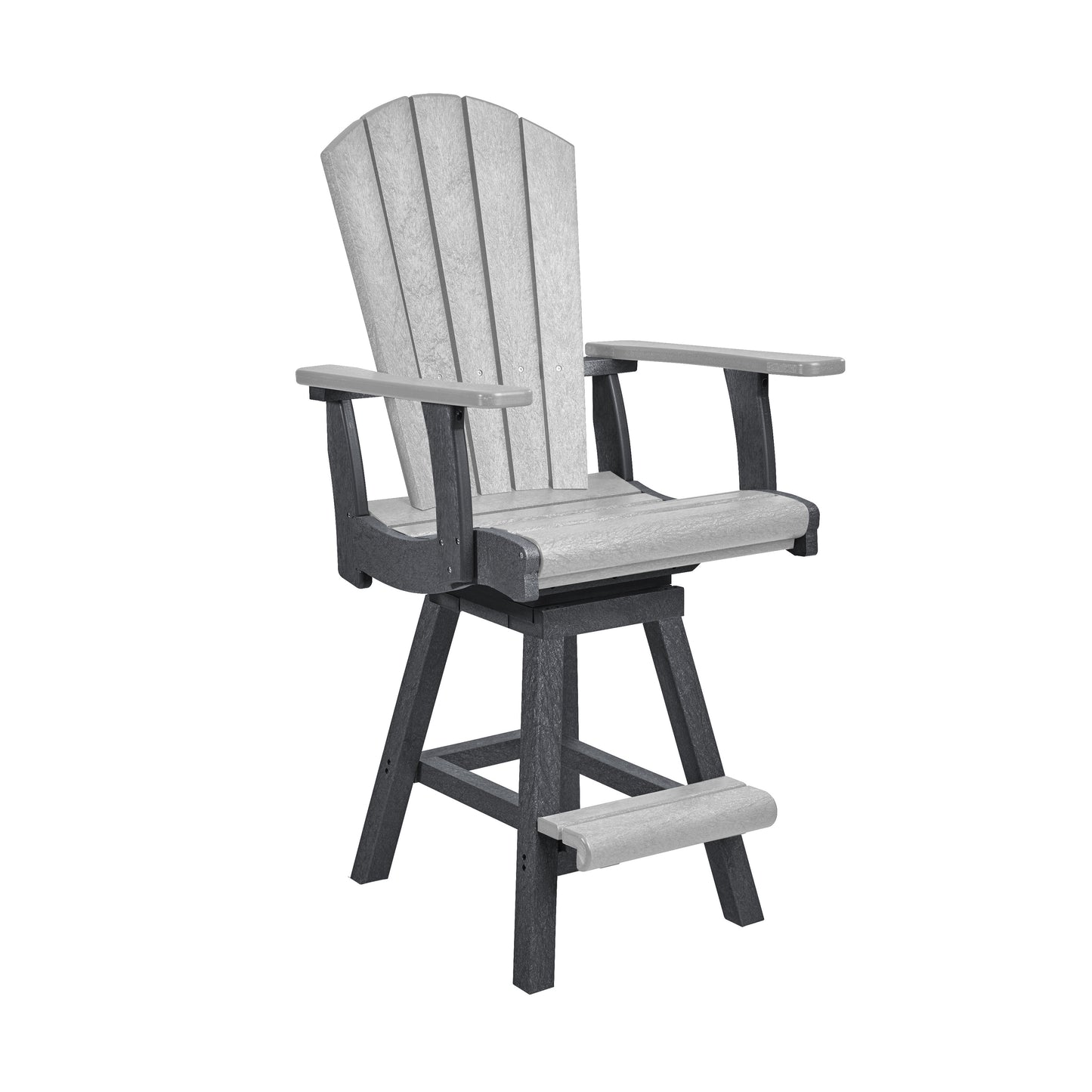 C.R. Plastics | Swivel Classic Counter Arm Chair