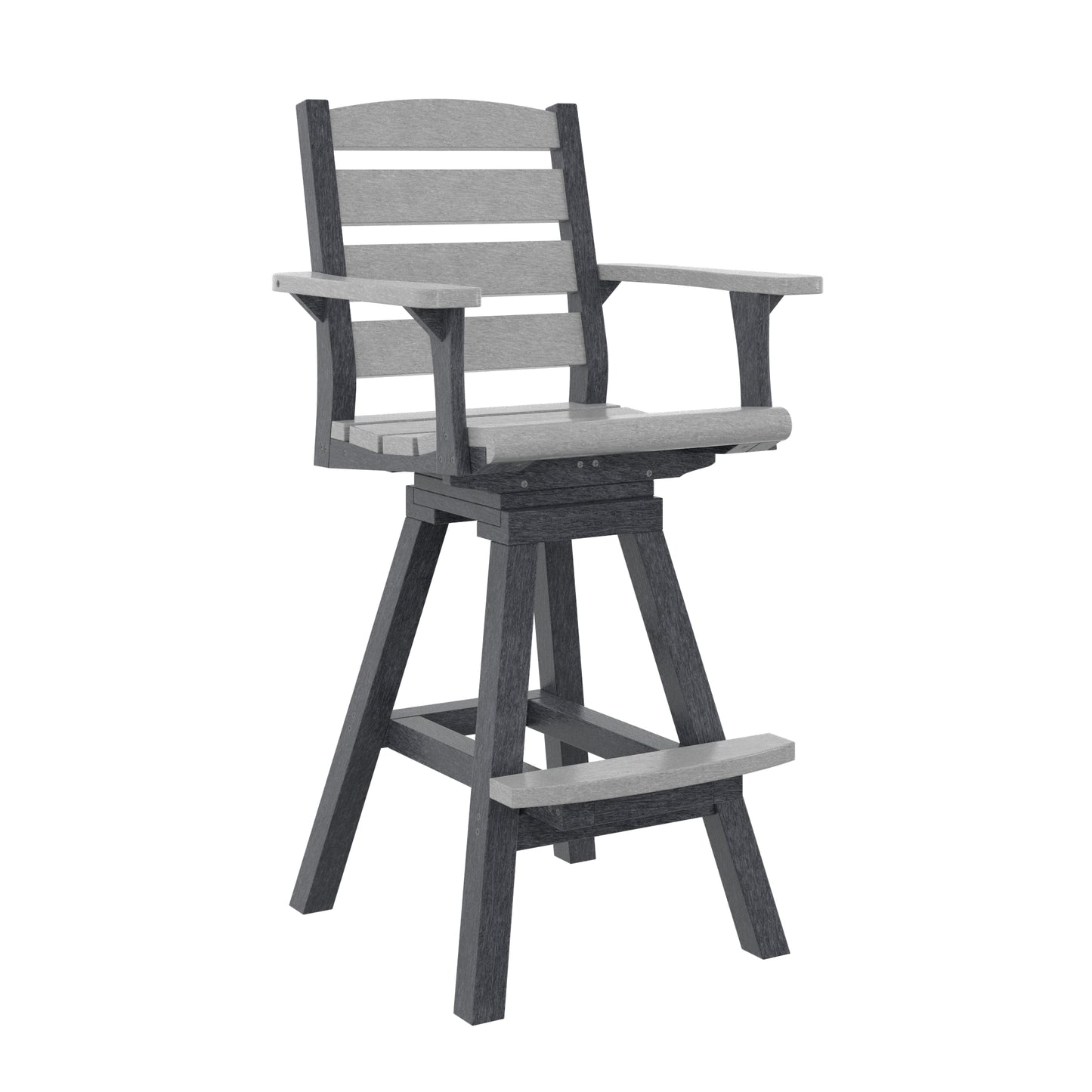 C.R. Plastics | Napa Swivel Pub Arm Chair - Mazdak Leisure