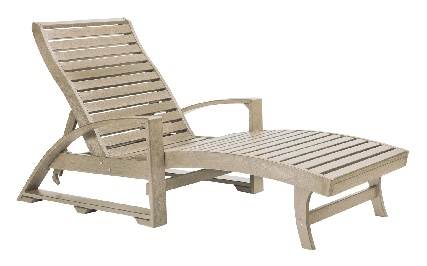 C.R. Plastics | St. Tropez Chaise Lounge w/ Hidden Wheels
