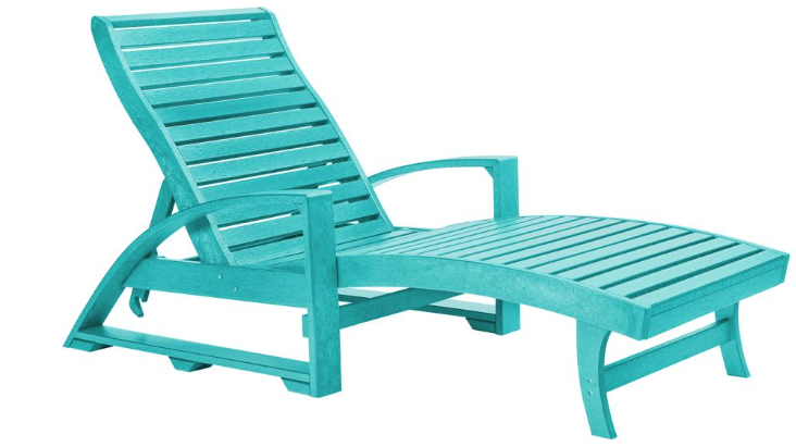 C.R. Plastics | St. Tropez Chaise Lounge w/ Hidden Wheels