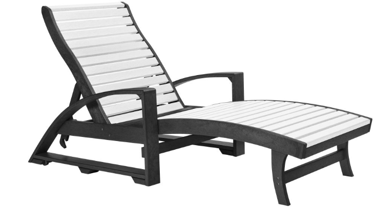 C.R. Plastics | St. Tropez Chaise Lounge w/ Hidden Wheels