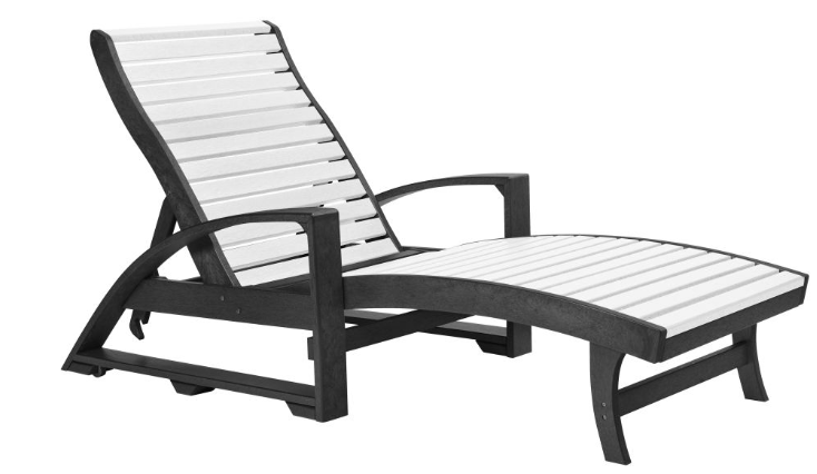C.R. Plastics | St. Tropez Chaise Lounge w/ Hidden Wheels