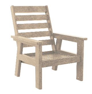 C.R. Plastics | Charleston High Back Arm Chair Frame