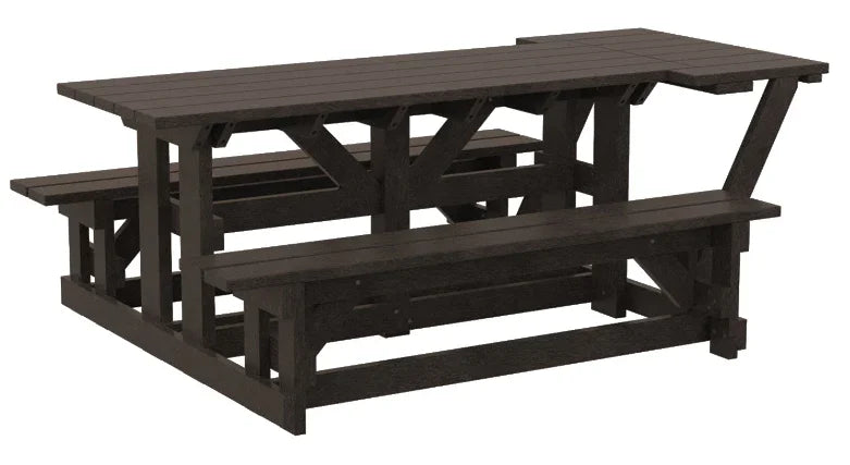 C.R. Plastics | 72" Rectangular Picnic Table (Wheelchair Accessable) - Mazdak Leisure