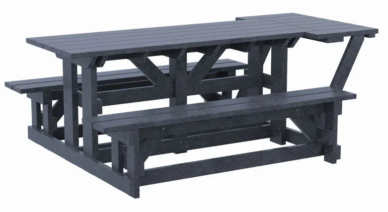 C.R. Plastics | 72" Rectangular Picnic Table (Wheelchair Accessable) - Mazdak Leisure