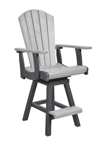 C.R. Plastics | Swivel Classic Counter Arm Chair - Mazdak Leisure
