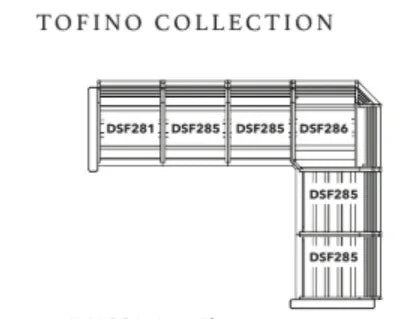 Tofino L Shaped Sectional (With Cushions) - Mazdak Leisure