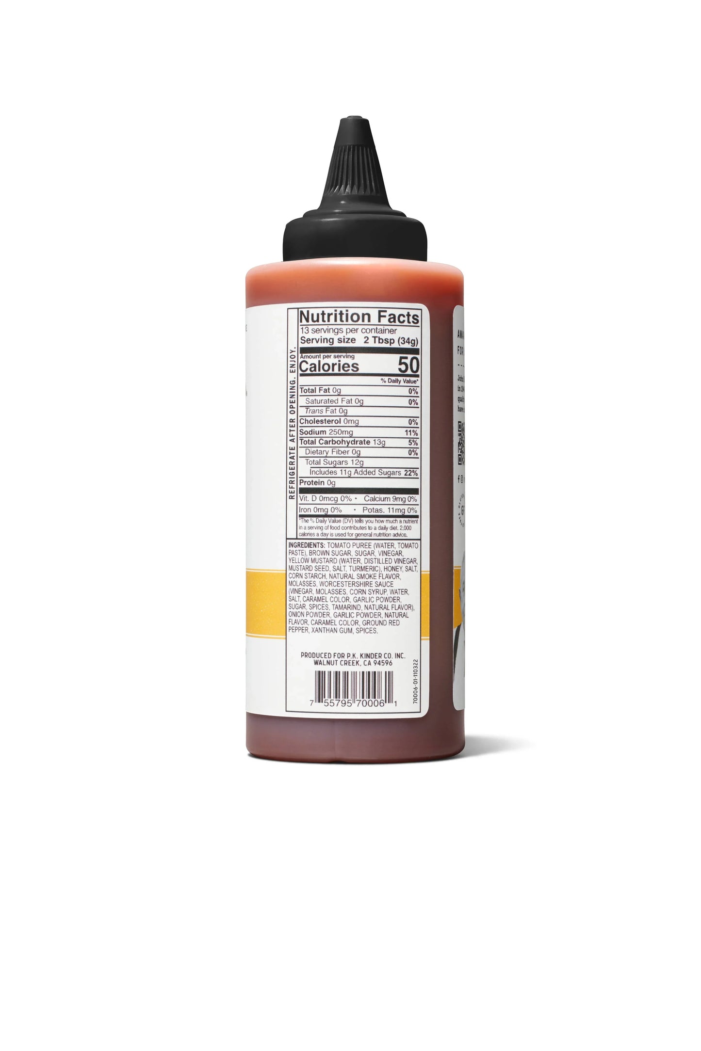 Kinder's | Honey BBQ Sauce 15.5oz - Mazdak Leisure