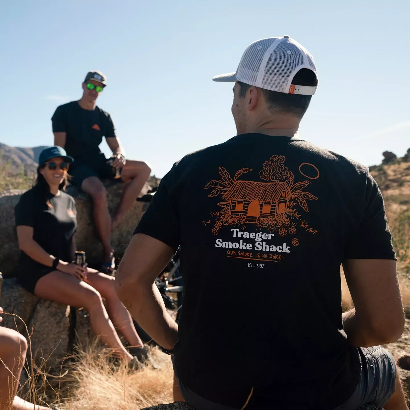 Traeger | Smoke Shack Unisex Black T-Shirt - Mazdak Leisure