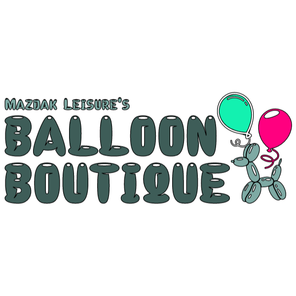 Logo for Mazdak Leisure's Balloon Boutique with balloon sculptures