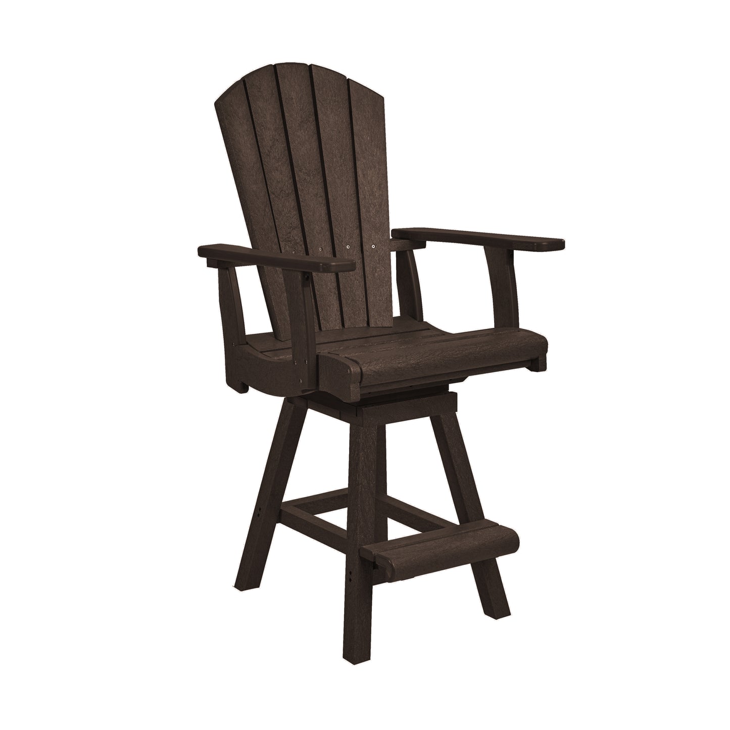 C.R. Plastics | Swivel Classic Counter Arm Chair