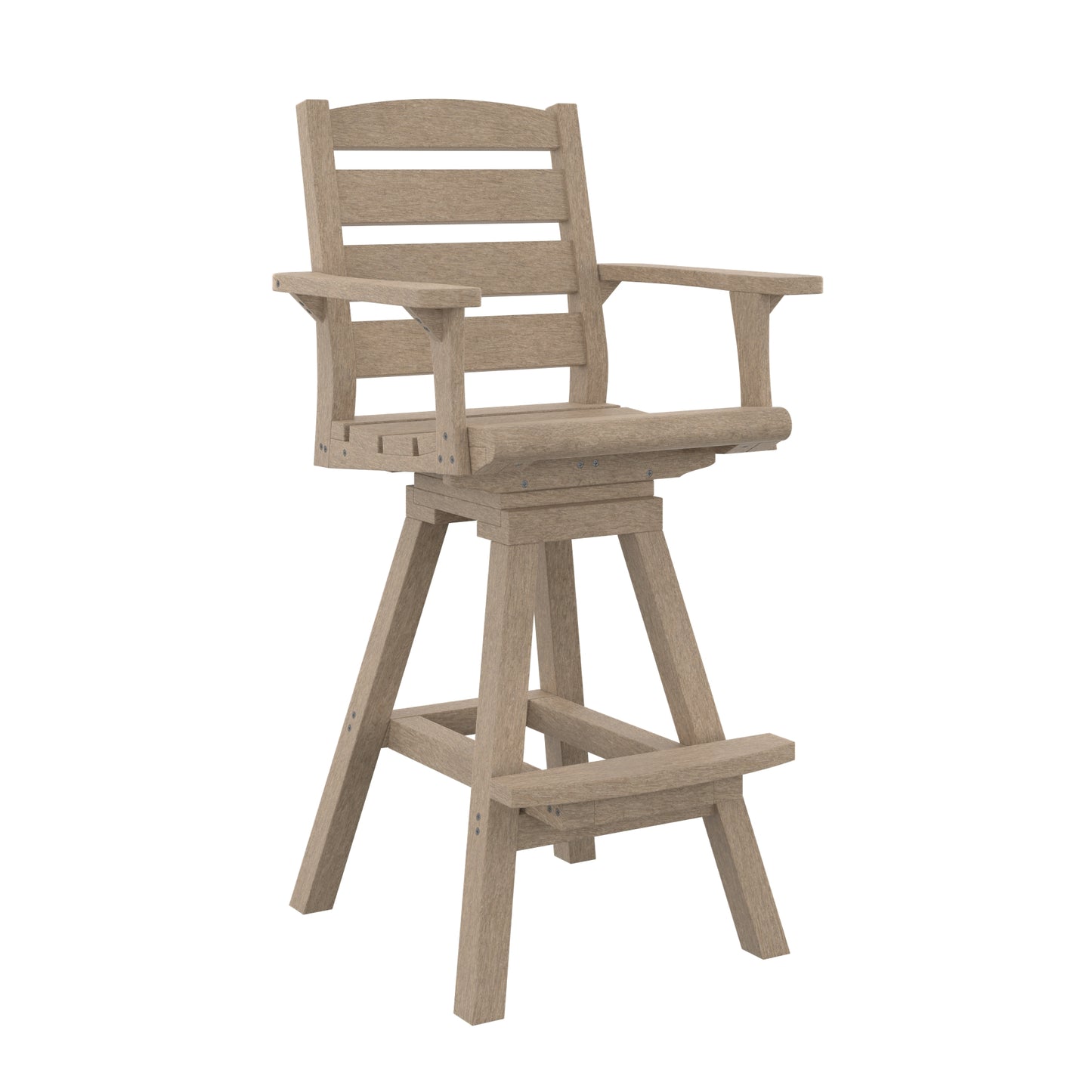 C.R. Plastics | Napa Swivel Pub Arm Chair - Mazdak Leisure