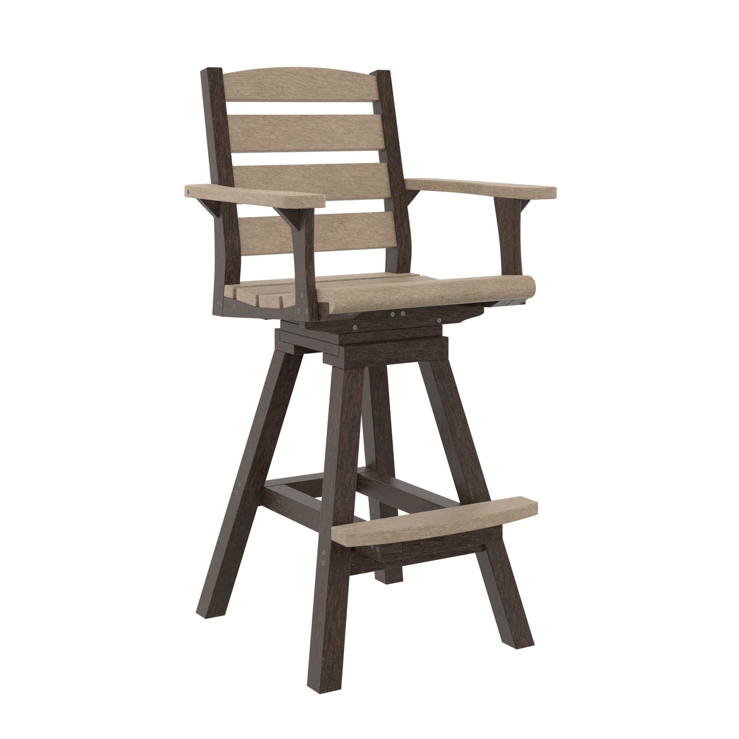 C.R. Plastics | Napa Swivel Pub Arm Chair - Mazdak Leisure