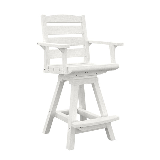 C.R. Plastics | Napa Swivel Counter Arm Chair - Mazdak Leisure