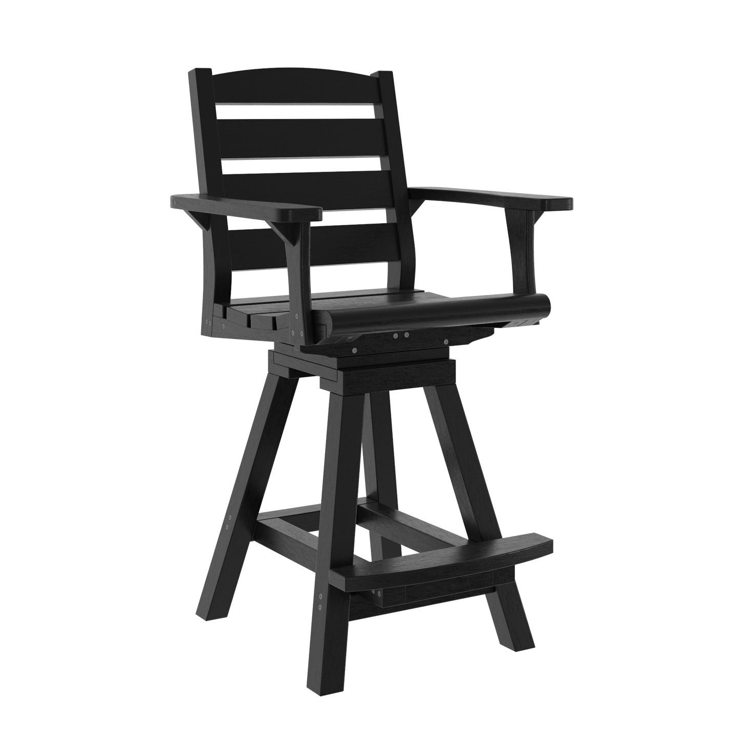 C.R. Plastics | Napa Swivel Counter Arm Chair - Mazdak Leisure