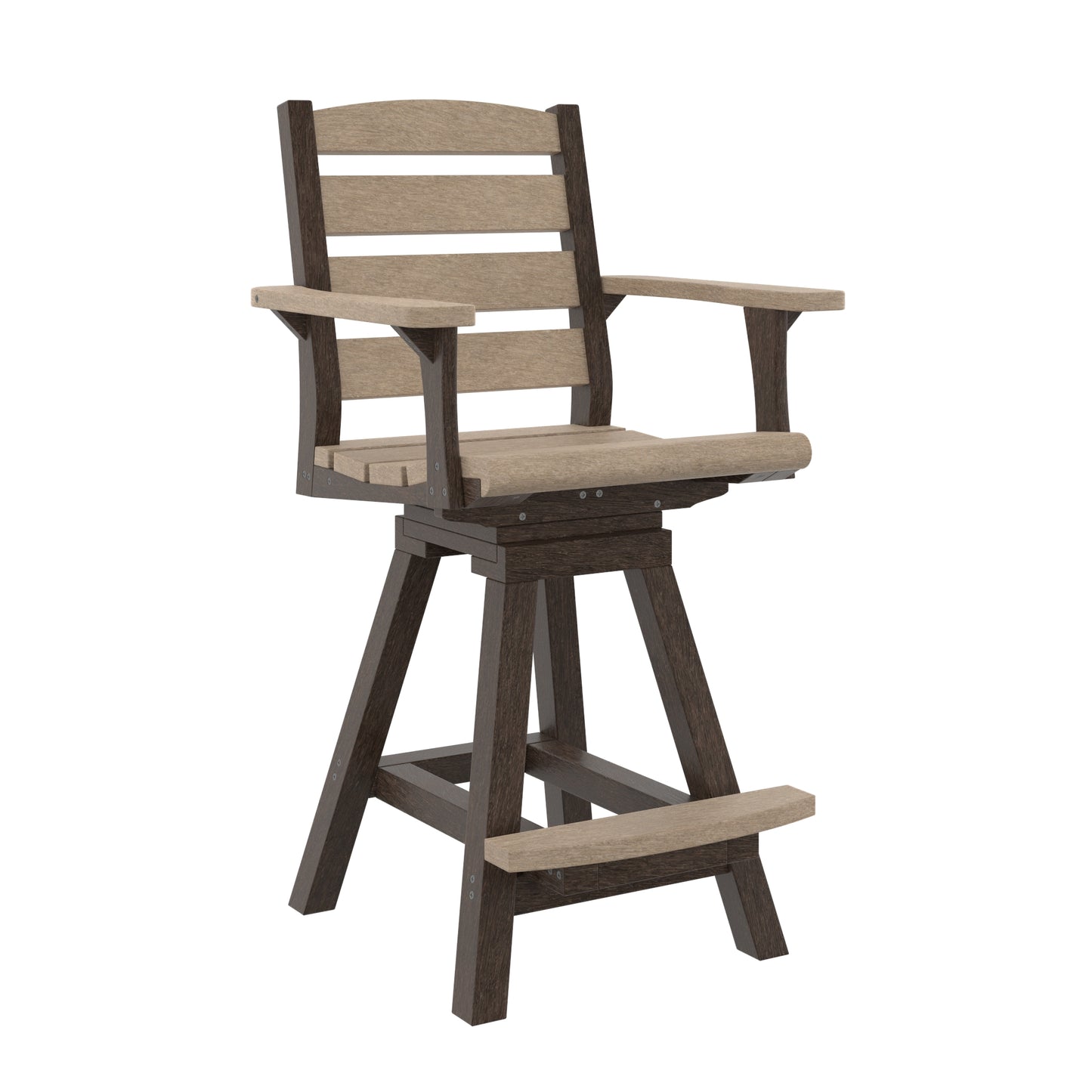 C.R. Plastics | Napa Swivel Counter Arm Chair - Mazdak Leisure