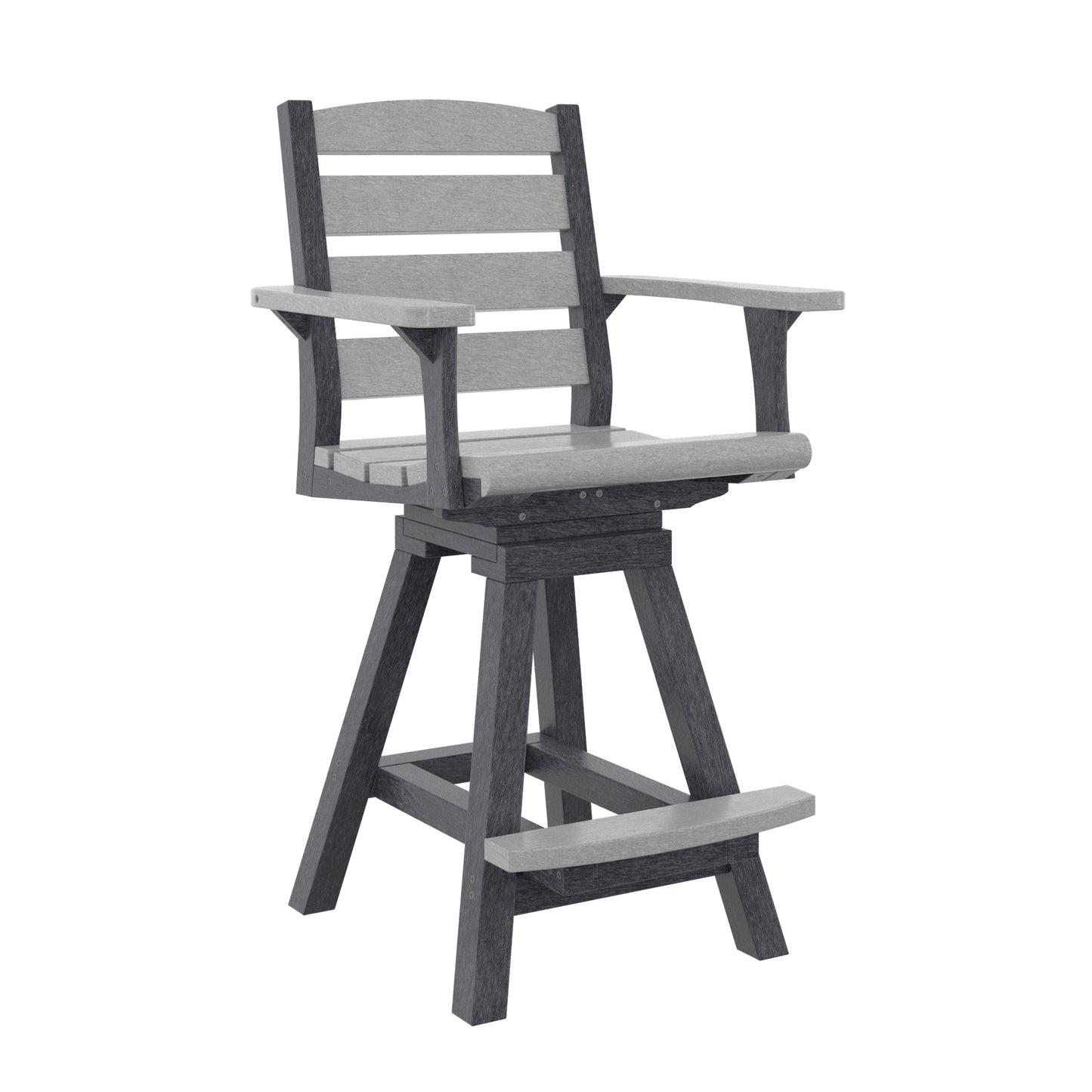 C.R. Plastics | Napa Swivel Counter Arm Chair - Mazdak Leisure