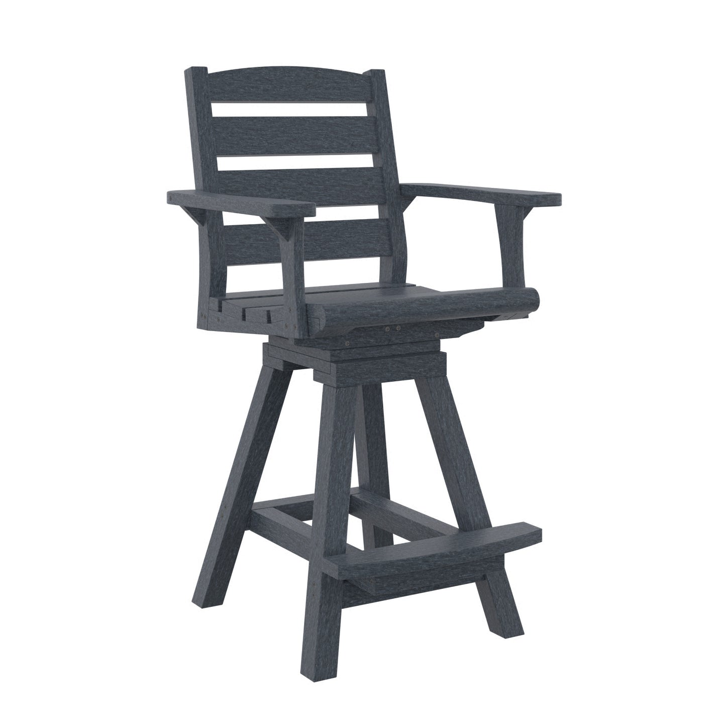 C.R. Plastics | Napa Swivel Counter Arm Chair - Mazdak Leisure