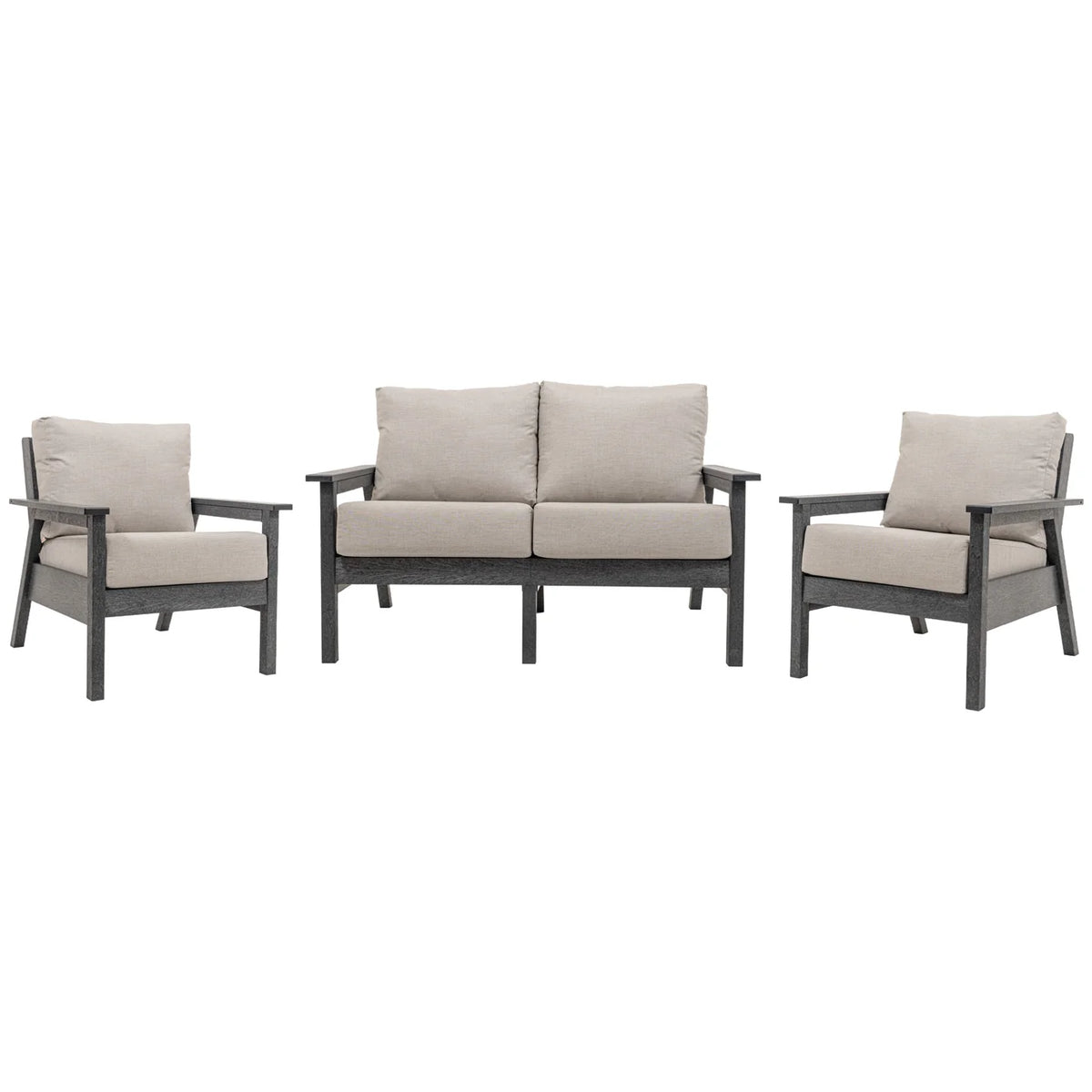NorthHaven™ by C. R. Plastics Tofino Loveseat with Chairs Set