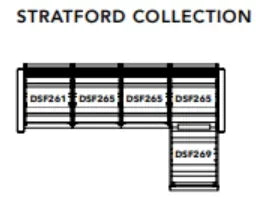 Stratford Chaise Sectional (With Cushions) - Mazdak Leisure