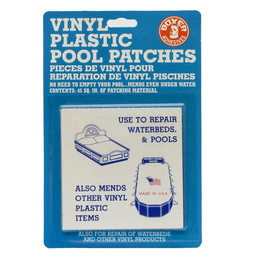 Boxer | Vinyl Plastic Pool Patches - 45 Sq. Inch - Mazdak Leisure
