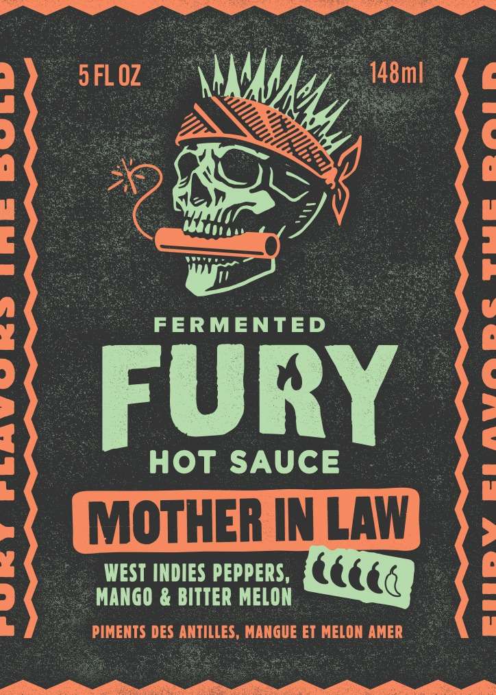 Fury | Mother In Law - Trinidad Scorpion Pepper Hot Sauce