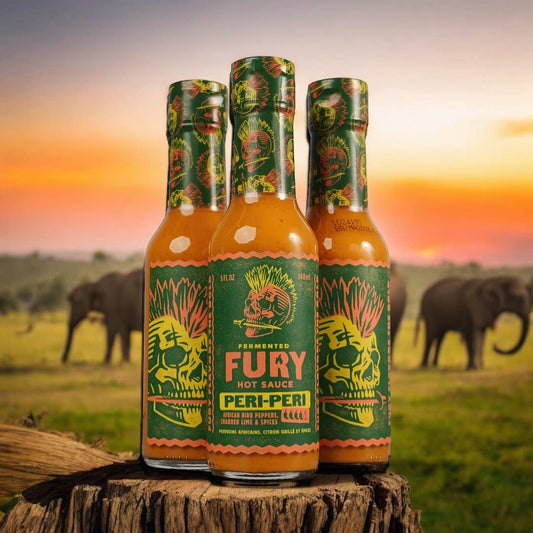 Fury | Peri-Peri Hot Sauce  - African Style with Bird Peppers - Mazdak Leisure